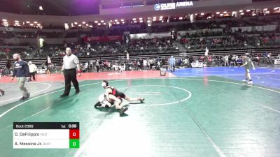 65 lbs Semifinal - Dominick DeFilippis, Yale Street vs Anthony Messina Jr., Buxton (NJ)