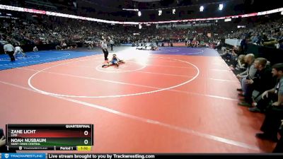 D2-152 lbs Quarterfinal - Zane Licht, Lodi vs Noah Nusbaum, Saint Croix Central