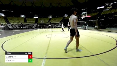 133 lbs Rr Rnd 1 - David Saenz, Unattached-Wyoming vs Logan Graf, South Dakota State