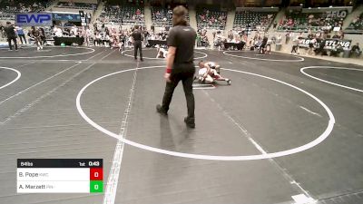 84 lbs Consolation - Bryson Pope, Keystone Wrestling Club vs Ashton Marzett, Pin-King All Stars