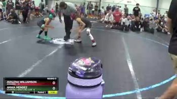 70 lbs Round 5 (6 Team) - Avalena Williamson, Assassins vs Amaia Mendez, Reverance Wrestling Club
