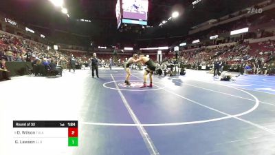 215 lbs Round Of 32 - Dominic Wilson, Tulare Union vs Grady Lawson, El Dorado (SS)