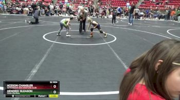 55 lbs Champ. Round 2 - Hendrix Gleason, TEAM CENTRAL vs Aceson Chansler, Hutchinson Kids Westling Club