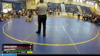 138 lbs Round 5 (8 Team) - Jedidiah Brown, Free-Buch-Creek #1 vs Davian Rivera, Attack