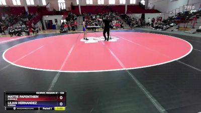 136 lbs Cons. Round 3 - Lilian Hernandez, Aurora vs Mattie Papenthien, Dubuque