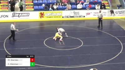 117 lbs Round Of 32 - Murphy Sheridan, Hempfield Area vs Kaden Kleinman, Montoursville