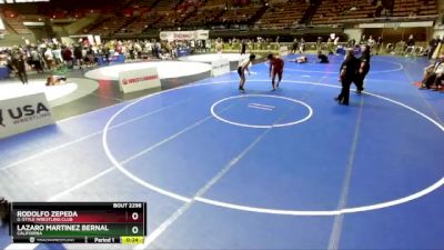 86 lbs 7th Place Match - Lazaro Martinez Bernal, California vs Rodolfo Zepeda, G-Style Wrestling Club