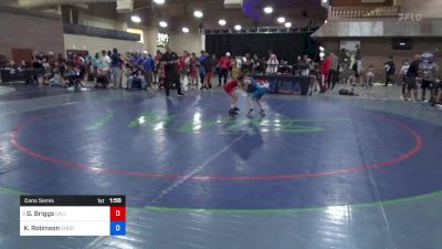 28 kg Cons Semis - Gwen Briggs, California Grapplers vs Kyler Robinson, Shootbox Wrestling Club