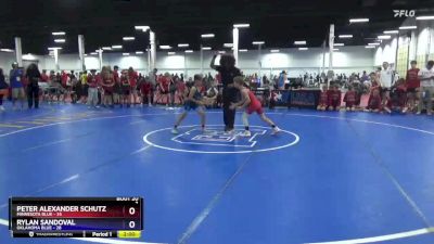 71 lbs Semis & 3rd Wb (16 Team) - Peter Alexander Schutz, Minnesota Blue vs Rylan Sandoval, Oklahoma Blue