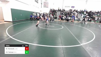 132 lbs Quarterfinal - Brayden Hancock, Jonathan Law vs Miles Tolman, Rockville