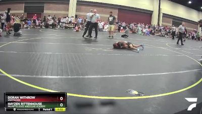 50/53 Round 2 - Hayzen Rittenhouse, Palmetto State Wrestling Academy vs Doran Withrow, Unattached