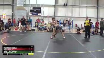 167 lbs Round 3 (6 Team) - Austin Holman, Death Squad vs Kody Glithero, Indiana Outlaws 1