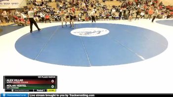 157 lbs 1st Place Match - Nolan Hertel, UW-LaCrosse vs Alex Villar, North Central College