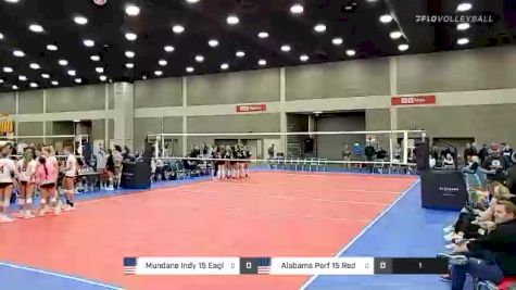 Mundane Indy 15 Eagles vs Alabama Perf 15 Red - 2022 JVA World Challenge presented by Nike - Expo Only