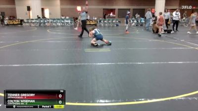 70 lbs Quarterfinals (8 Team) - Tenner Gregory, Untouchables vs Colton Wiseman, Contenders WA