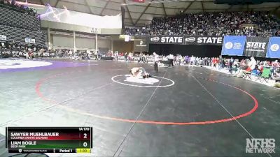 1A 170 lbs Quarterfinal - Liam Bogle, Deer Park vs Sawyer Muehlbauer, Columbia (White Salmon)