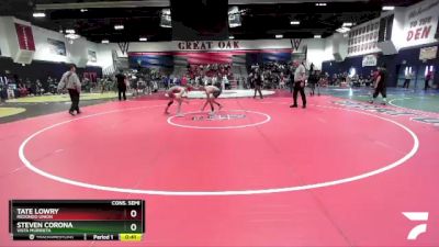 113 lbs Cons. Semi - Steven Corona, Vista Murrieta vs Tate Lowry, Redondo Union