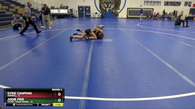 130 lbs Round 2 (6 Team) - Addie Pins, Xavier, Cedar Rapids vs Kyrie Chapman, Grinnell