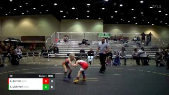 50 lbs Round 4 (6 Team) - Suncera Dickman, Contenders WA Blue vs Brantley Barnes, ARES Red