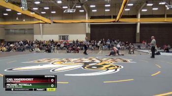 149 lbs Semifinal - Michael Petrella, Baldwin Wallace vs Cael Vanderhorst, Ohio Northern