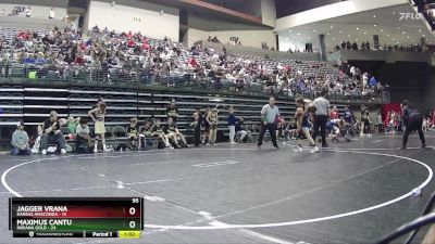 95 lbs Round 1 (6 Team) - Maximus Cantu, Indiana Gold vs Jagger Vrana, Kansas Anaconda