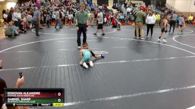 38 lbs Semifinal - Gabriel Sharp, Reverence Wrestling Club vs Donovan Alejandre, Eastside Youth Wrestling