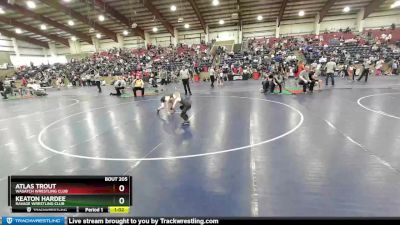 67 lbs Cons. Semi - Keaton Hardee, Ravage Wrestling Club vs Atlas Trout, Wasatch Wrestling Club