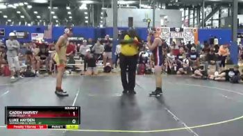 150 lbs Round 3 (6 Team) - Caden Harvey, Steel Valley vs Luke Hayden, Untouchables White