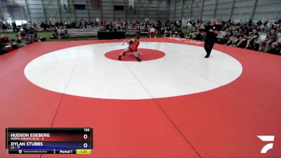 126 lbs Round 4 (6 Team) - Hudson Egeberg, North Dakota Blue vs Dylan Stubbs, LA