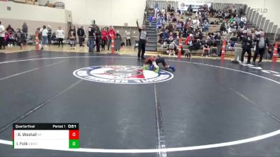 90 lbs Quarterfinal - Bo Westall, New Prague vs Isaac Folk, Dakota Boyz Wrestling Club