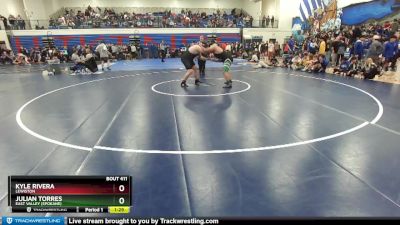 285 lbs Cons. Round 2 - Kyle Rivera, Lewiston vs Julian Torres, East Valley (Spokane)