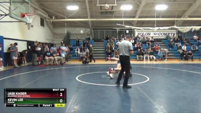 106 lbs Cons. Round 3 - Kevin Lee, Solon vs Jase Kaiser, Alliance High School