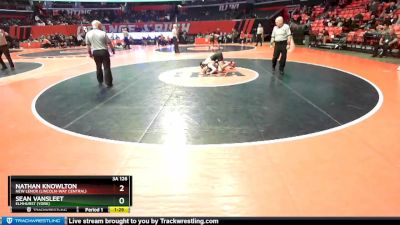 3A 126 lbs Champ. Round 1 - Nathan Knowlton, New Lenox (Lincoln-Way Central) vs Sean VanSleet, Elmhurst (York)