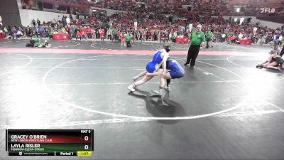 138 lbs Quarterfinal - Gracey O`Brien, New Lisbon Wrestling Club vs Layla Risler, Mondovi-Eleva-Strum