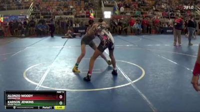 108 lbs Quarterfinal - Karson Jenkins, River Valley vs Alonzo Woody, Wilmington