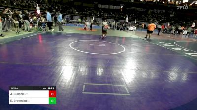 90 lbs Round Of 16 - Jake Bullock, Mt. Olive vs Edward Brownlee, Eht