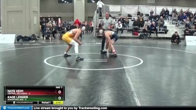 141 lbs Round 1 (16 Team) - Nate Keim, Central Oklahoma vs Kage Lenger, Augustana (SD)