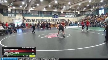 160 lbs 3rd Place Match - Jordan Villegas, Murrieta Valley vs Reuben Legaspi, Great Oak