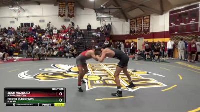 120 lbs Cons. Round 2 - Josh Vazquez, Aurora Christian vs Derek Barrows, Pomona