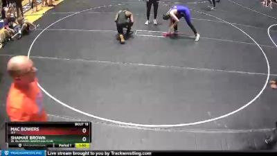 150 lbs Round 1 - Mac Bowers, JET vs Shamar Brown, Jr. Islanders Wrestling Club