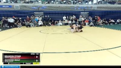 160 lbs Quarterfinal - Brandon Stowe, Grizzly Wrestling Club vs Raymond Healy, Silver Valley