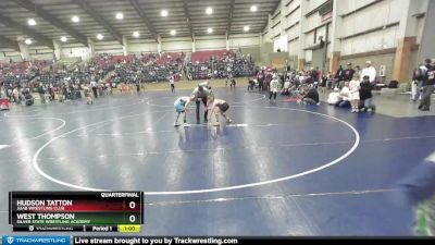 84 lbs Quarterfinal - West Thompson, Silver State Wrestling Academy vs Hudson Tatton, Juab Wrestling Club