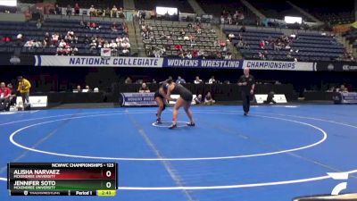 123 lbs Cons. Round 4 - Jennifer Soto, McKendree University vs Alisha Narvaez, McKendree University