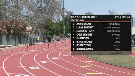 Men's 400m Hurdles, Finals 6