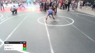 102 lbs Round Of 16 - Sam Alire, Mountain Wrestling vs Brice Patrick, Goldman War