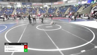 40 lbs Quarterfinal - Sawyer Uhland, Valley Bad Boys vs Peyton Chelewski, Colorado Outlaws