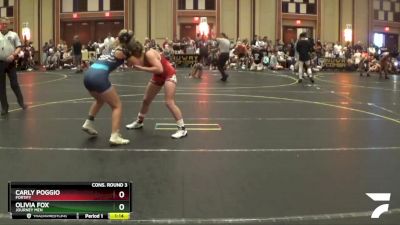 120 lbs Cons. Round 3 - Olivia FOx, Journey Men vs Carly Poggio, Fortify