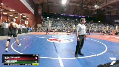 4A-170 lbs Champ. Round 1 - Alex Fernandez, Central vs Tucker Sides, Natrona County