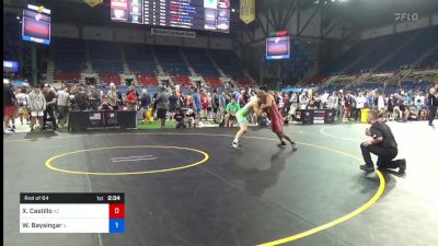 138 lbs Rnd Of 64 - Xavier Castillo, Arizona vs William Baysingar, Illinois