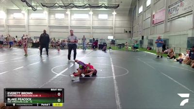 52-56 lbs Quarterfinal - Blake Peacock, UQA Wrestling Club vs Everett Brown, RaiseTheVarr Wrestling Club